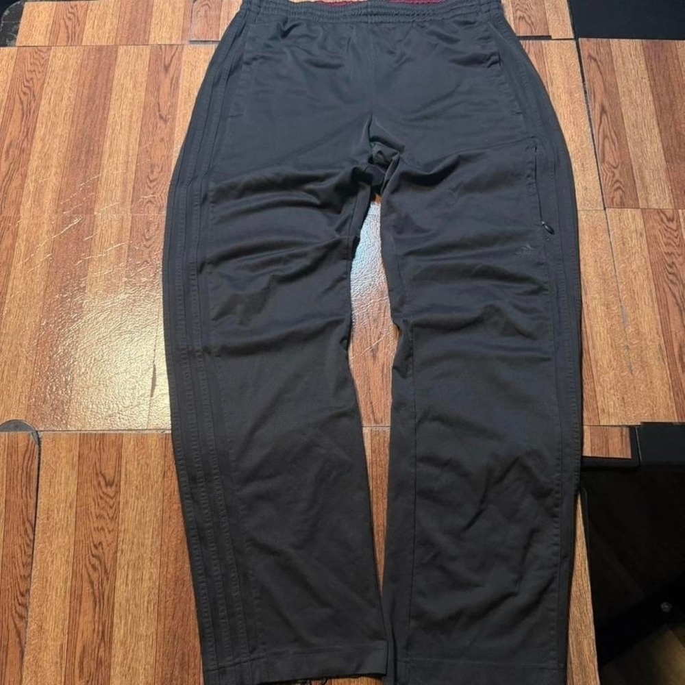 Adidas Black Striped Vintage Retro Tech Sportswear Track Sweatpants Large
